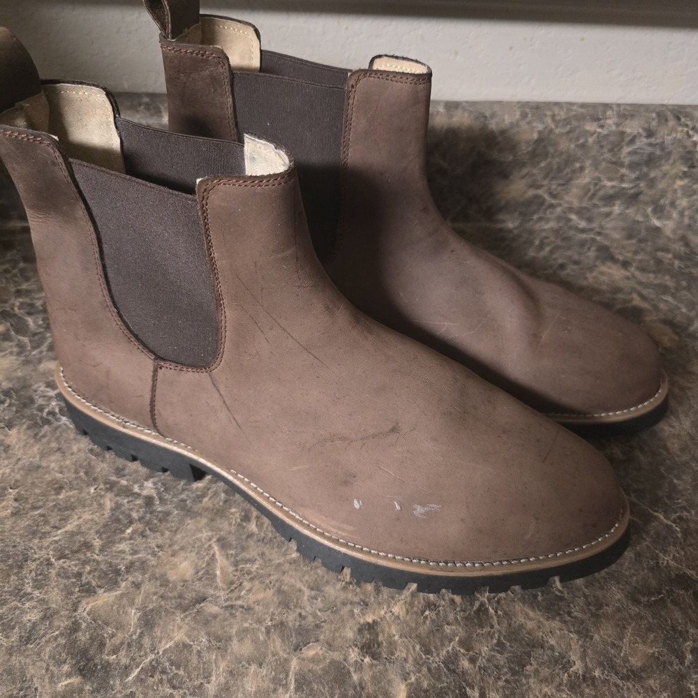 Line of Trade Men's Leather The Foundation Chelsea Size 11 US - Dark Brown